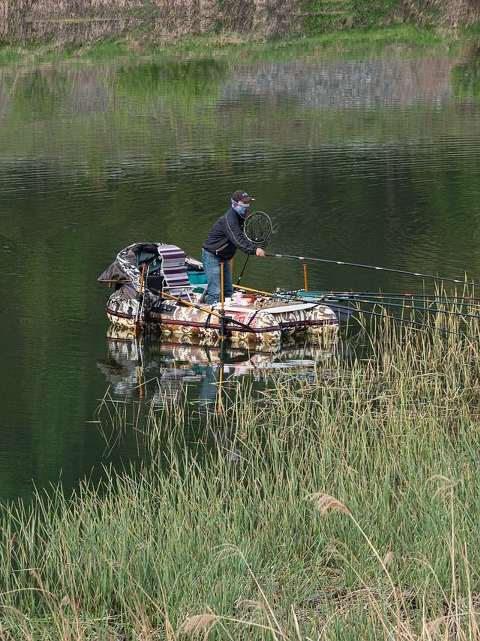 Pesca em lagos frios